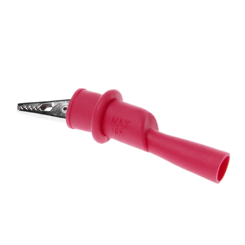 2pcs New Insulated MultiMeter Test Lead Meter Alligator Clip Crocodile Clamp Probe Red + Black For Test Tool Accessory