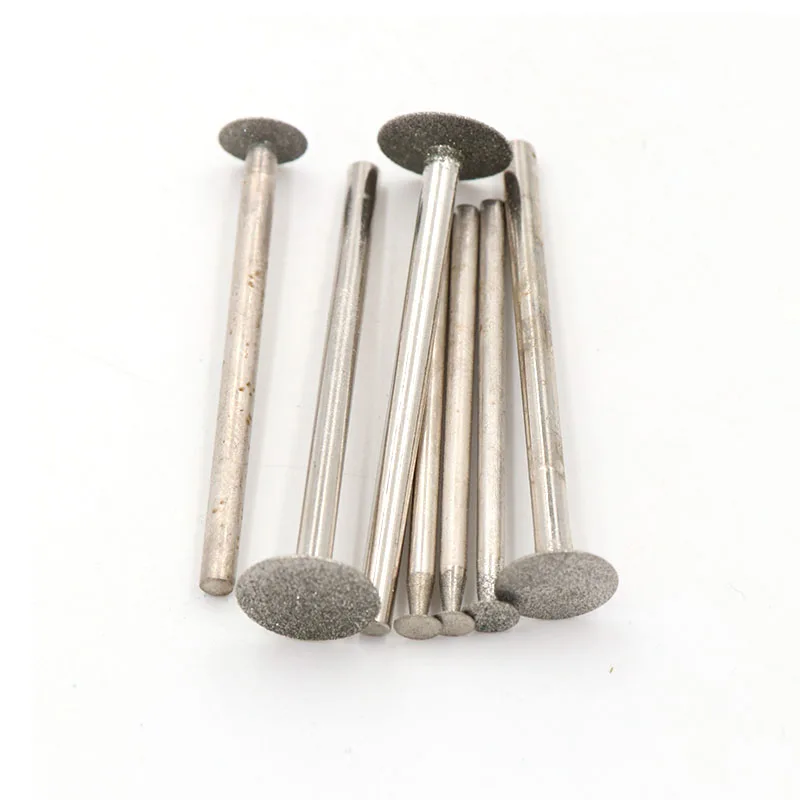 5pc 2.35/3mm shank Thin Slice Diamond Grinding Cutting Head Dia 3mm-14mm For Dremel Rotary Carving Polishing Tools BP Needle