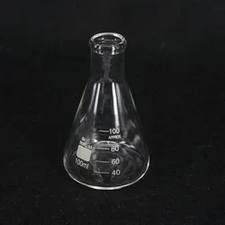 100ML Conical Erlenmeyer Flask G3.3 Borosilicate Glass Lab Supplies