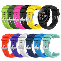 Silicone Wrist Strap for Xiaomi Huami Amazfit Stratos 2/2S 22mm Watch Band for Amazfit Pace Replacement Strap Bracelet Wristband