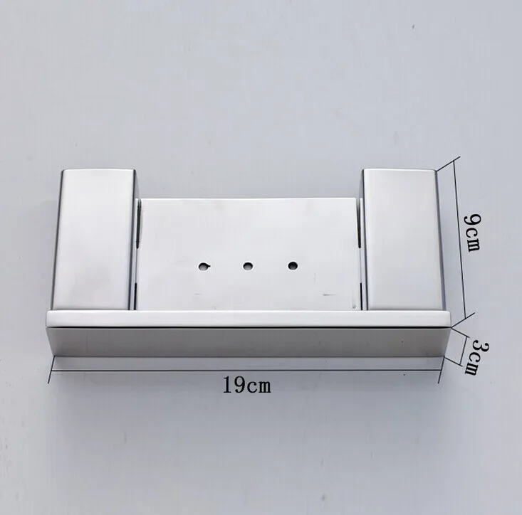 sus304 stainless steel cosmetic frame soap holder light square Bathroom soap basket bathroom accessories