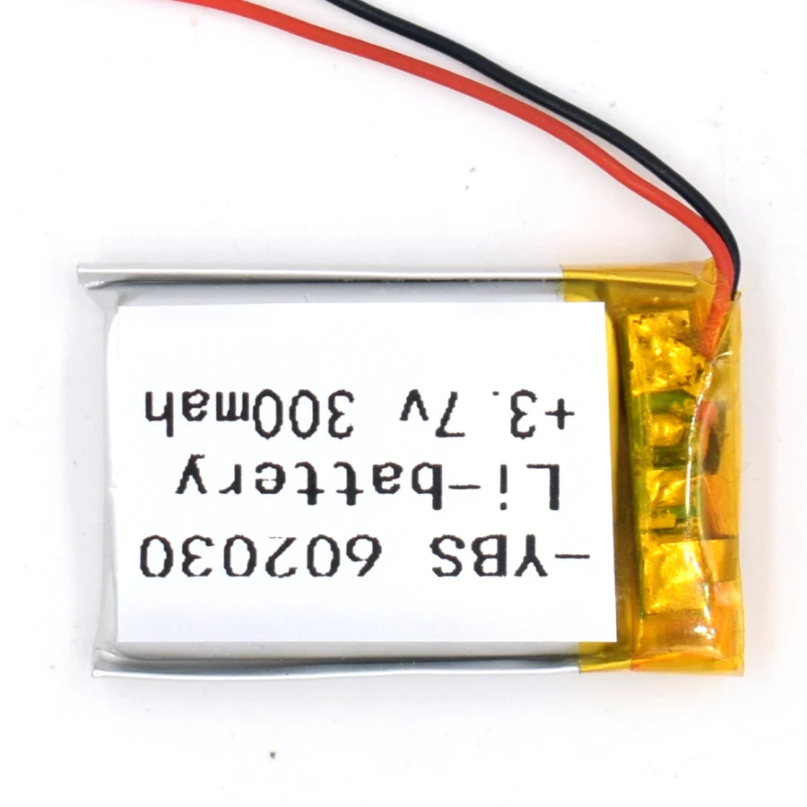Batería recargable de polímero de litio 3,7, 300 V, 602030 mAh, para GPS, Bluetooth, MP3, MP4, MP5, reloj 062030, 5 uds.