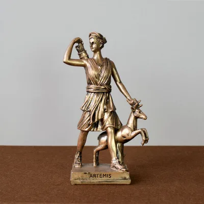 Statue ancient Greek mythological figure sculpture a tourist souvenir european-style decorative arts and crafts bookshelf home