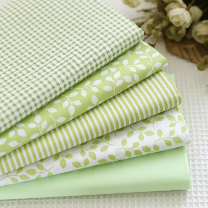 5 Sets/lot = 25pcs / 40cmx50cm Cotton Fabric Fat Quarters Bundle Quilting Patchwork Sewing Fabric For Tilda Doll