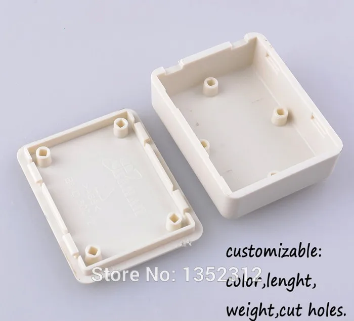 Free shipping 20 pcs/lot 47*37*18mm plastic enclosure for electronic ABS small junction box switch box housing DIY project case