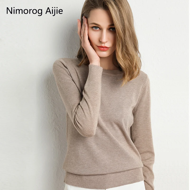 Autumn Winter new sweater women Knitted Pullover Women Sweater  Winter Sweaters Cashmere Sweater Women Round neck tops