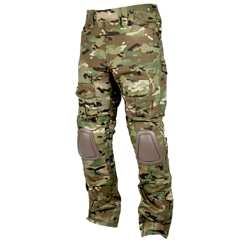 

Tactical Pants Men Hunting Cargo Trousers Hiking Training Airsoft Camouflage Gen2 Multicam BDU Combat Pants With Knee Pads