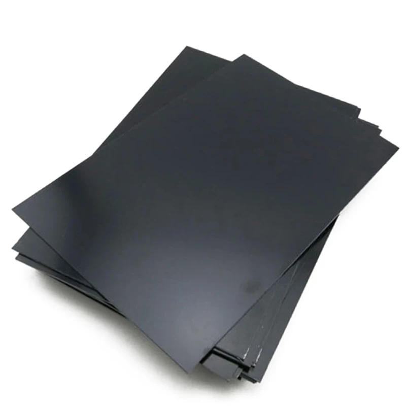 1Pc Black Durable ABS Styrene Plastic Flat Sheet Plate 1mm x 200mm x 300mm