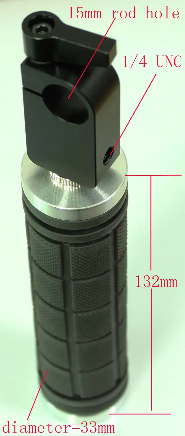 

New Strong camera Grip Handle + Clamp for 15mm Rod or 19mm rod Support Camera Rig System