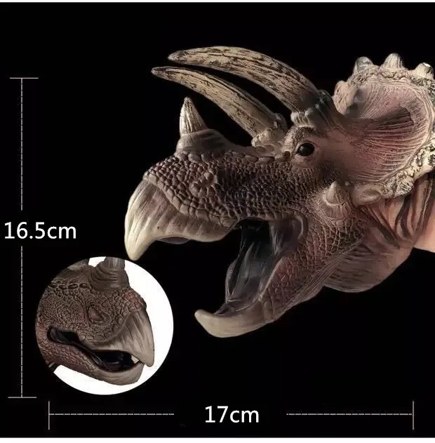 새로운 역할극 현실적인 공룡 손 인형 동물 액션 손가락 어린이 대화형 장난감, 부드러운 장갑 모델 선물, 파티 소품