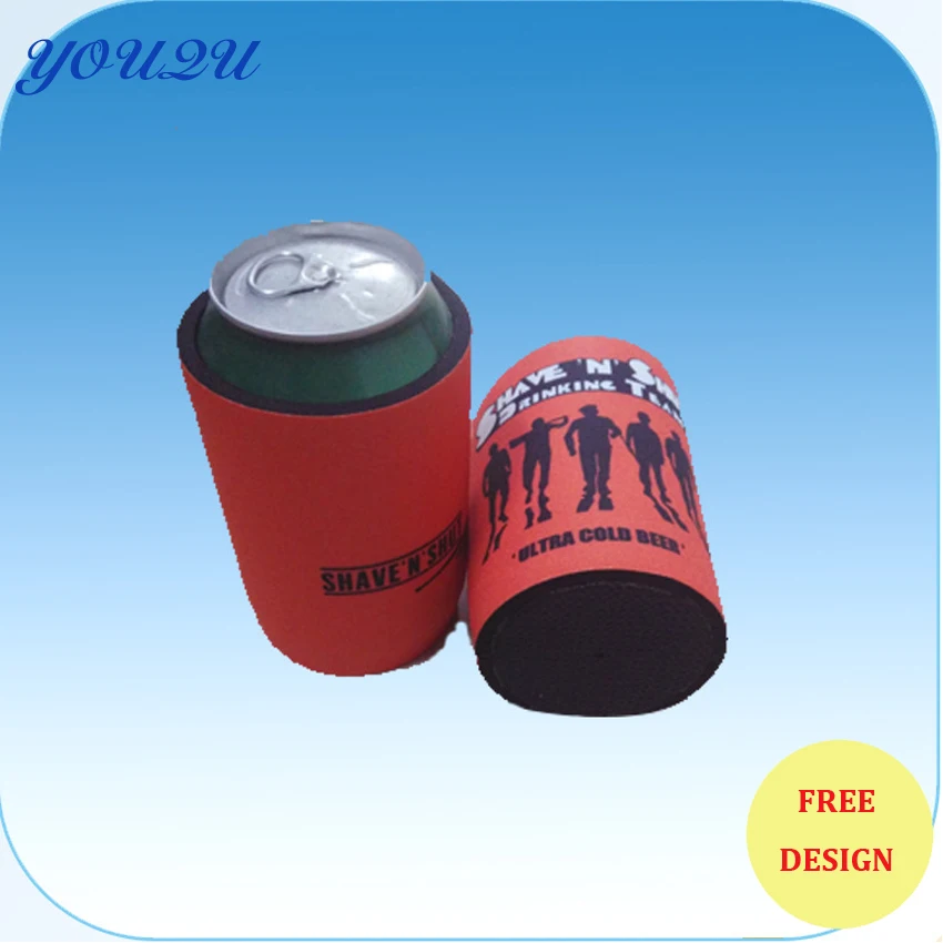 Hot sell Customized LOGO Neoprene Stubby Holder with Base for Gift,Free shipping escrow accepted