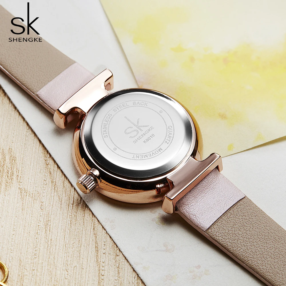 Shengke SK Femminile della Donna Orologi Da Polso relogio feminino Top Signore di Marca di Lusso Della Vigilanza Del Quarzo Classico casual