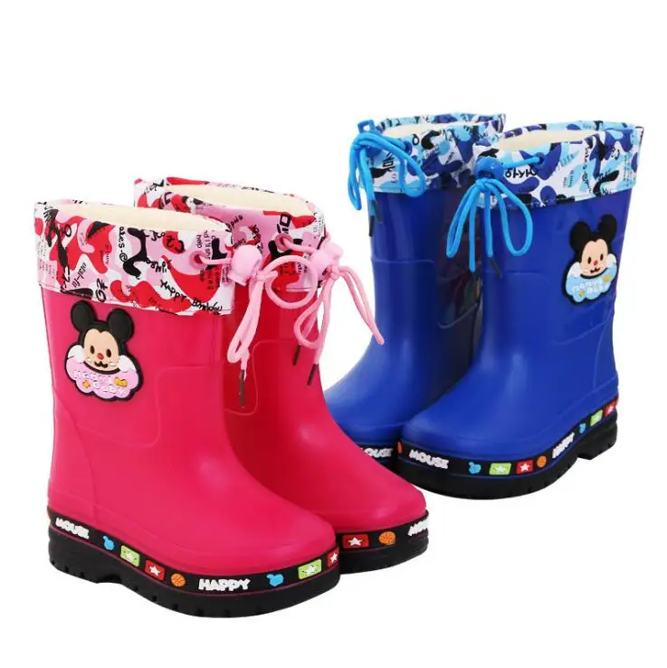 kids shoes New Fashion Classic Children\'s Shoes PVC Rubber Kids Baby Cartoon Shoes Children\'s Water Shoes Waterproof Rain Boots