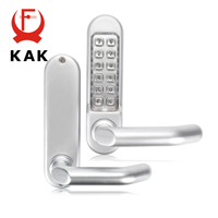 KAK Zinc Alloy Keyless Combination Mechanical Digital Door Lock No Power Push Button Code Locks For Home Furniture Hardware