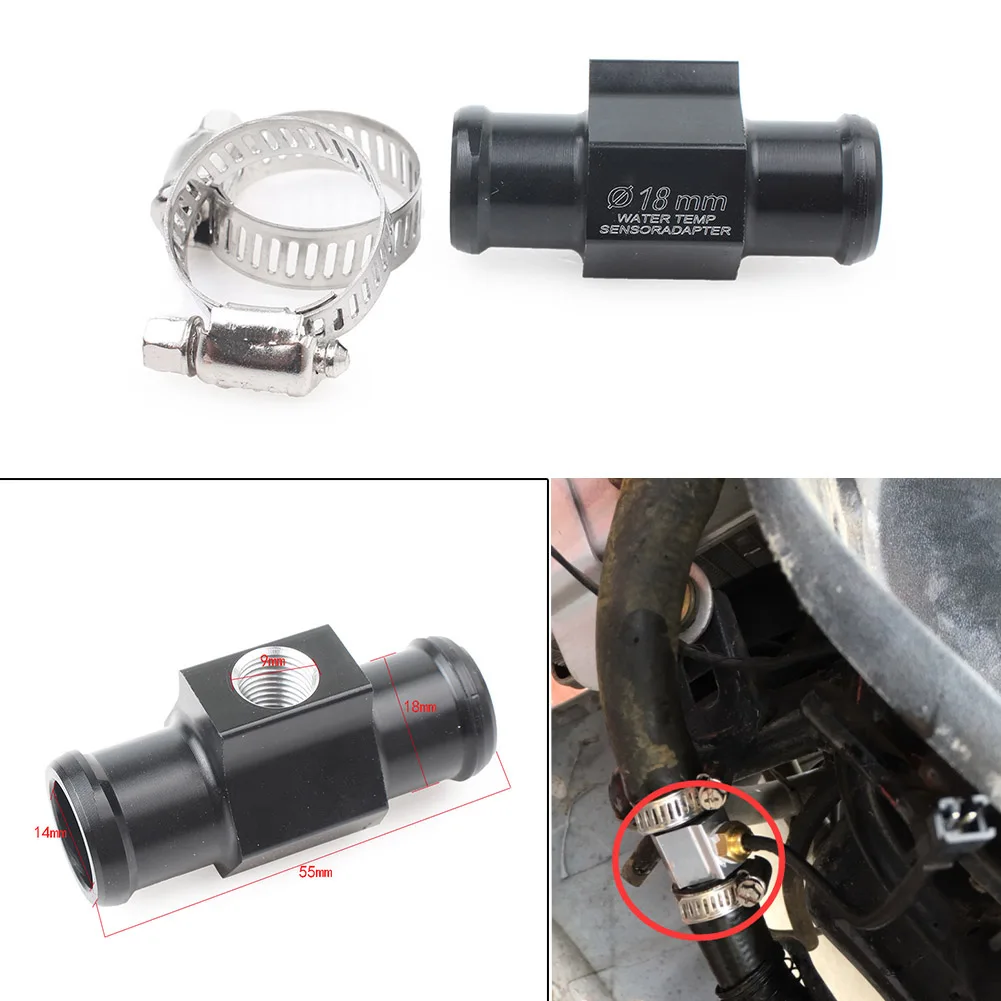 

18mm Universal Motorcycle Water Temperature Joint Pipe Gauge Meter Radiator Sensor Hose Adapter