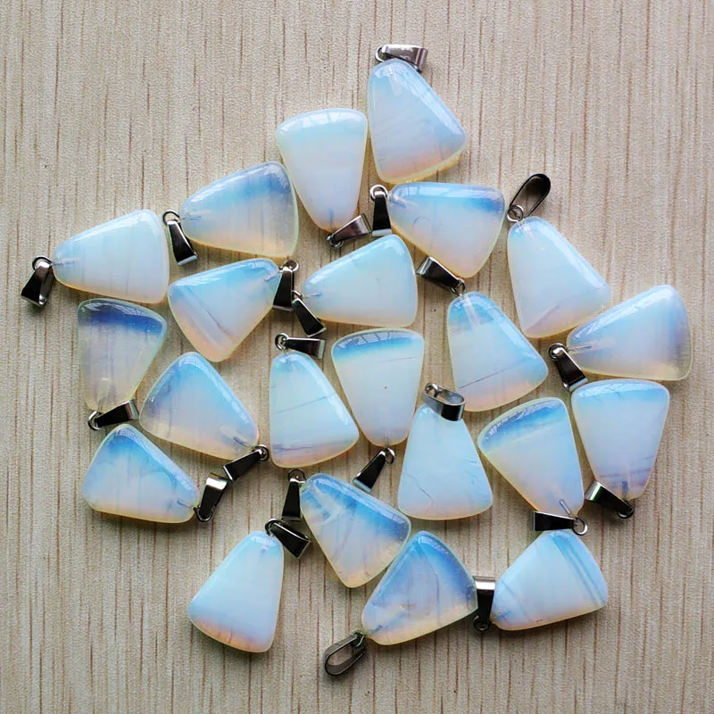 Fashion hot sell  good quality opal stone ladder-shaped pendants for jewelry making 50pcs/lot wholesale free shipping