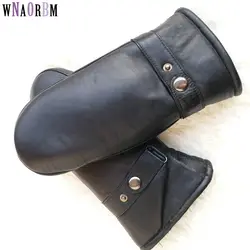 Männer schaffell handschuhe echtes leder handschuh für männer winter Im Freien warme pelz verdickung thermische handschuhe Winter handschuhe