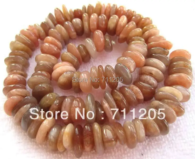 

9-11mm Natural Sunstone Freeform loose beads 15",Min. Order is $10,we provide mixed wholesale for all items !