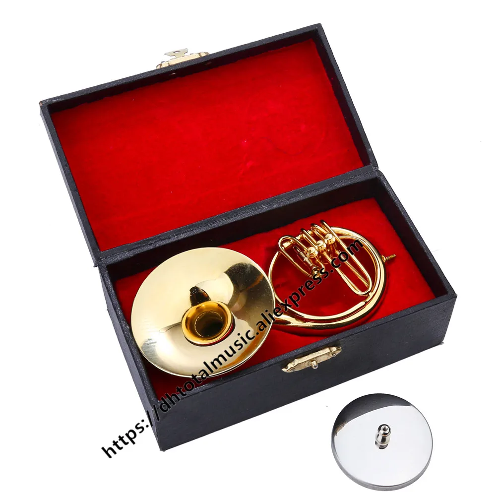 Dh Miniature Sousaphone Model Mini Musical Instrument Music lovers fans Ornaments Birthday Christmas Gift Home decoration