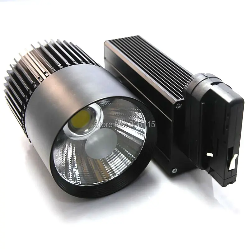 

LED Track Light 40W 4 Wires 3 Phase LED Spotlight Rail Ceiling Lights 40W AC85-265V for Clothing Shops stores Indoor Lighting