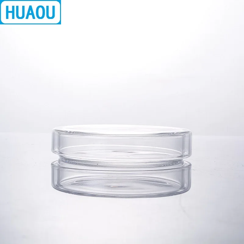 HUAOU-pio de culture bactérienne Petri, Borosilicate, Verre 120, Équipement de chimie de laboratoire, 3.3mm