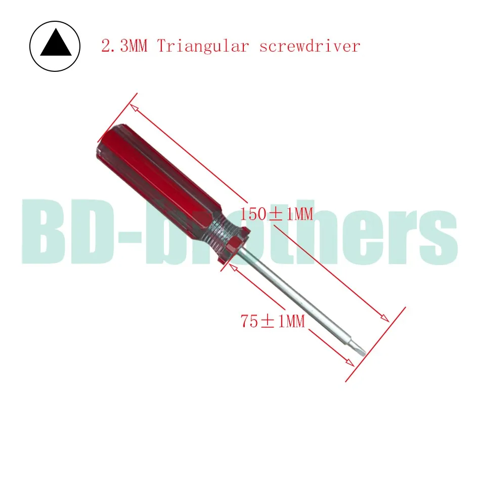 High Quality Triangular screwdriver Chrome-Vanadium Steel Aluminium Magnetic Tools 1440pcs/lot