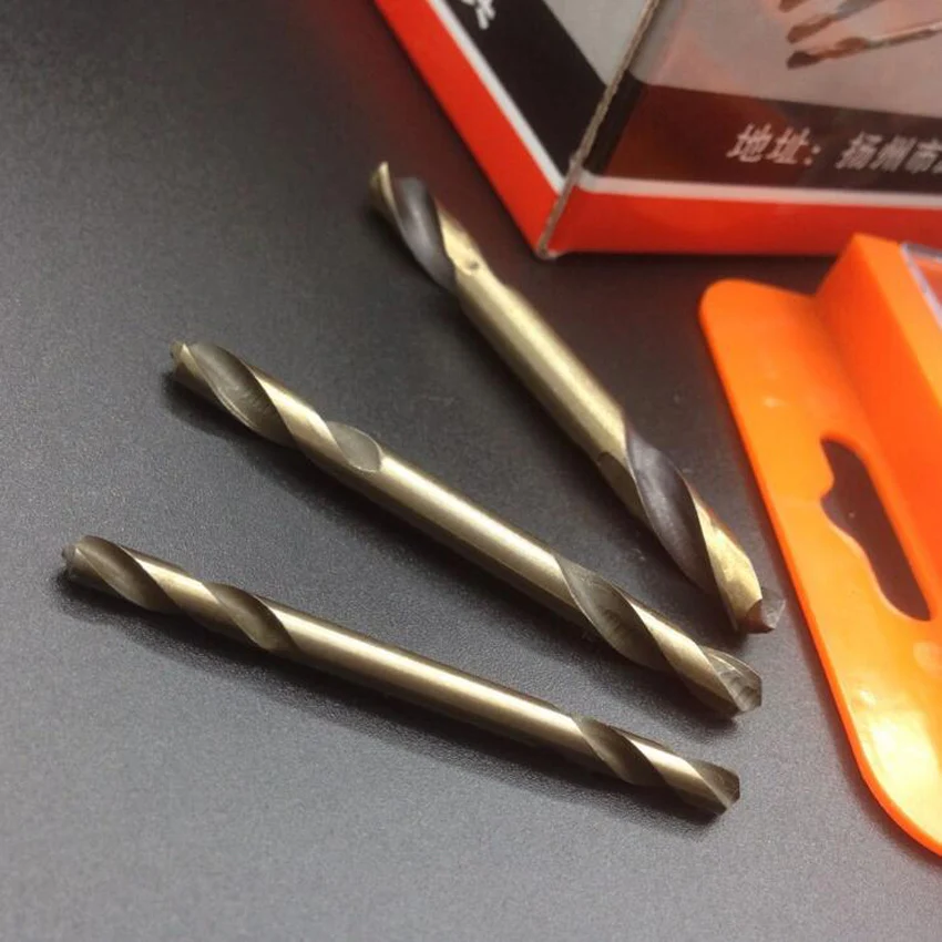 1PC Gorąca sprzedaż Zestaw wierteł krętych z podwójną głowicą 3.2MM 4.2MM 5.2MM Wiercenie w drewnie ze stali szybkotnącej Elektronarzędzie do obróbki metalu