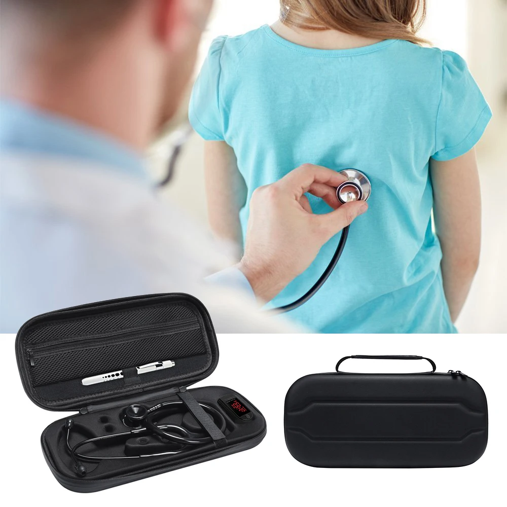 New EVA Hard Storage Carry Case for MDF 3M Littmann Cardiology Stethoscopes & Fingertip Oximeter for Dual Lumen Cardiology Grade