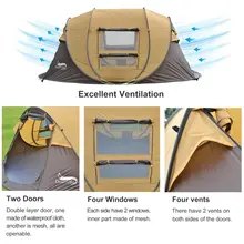 Automatic 3-4 Person Camping Tent #4