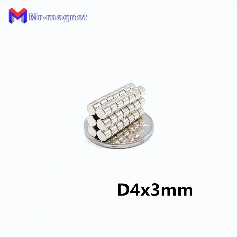 

200pcs D4mmx3mm Super strong 4*3 D4*3 magnets D4x3mm N35, D4x3 permanent magnet 4x3mm, 4x3 magnet 4mm x 3mm