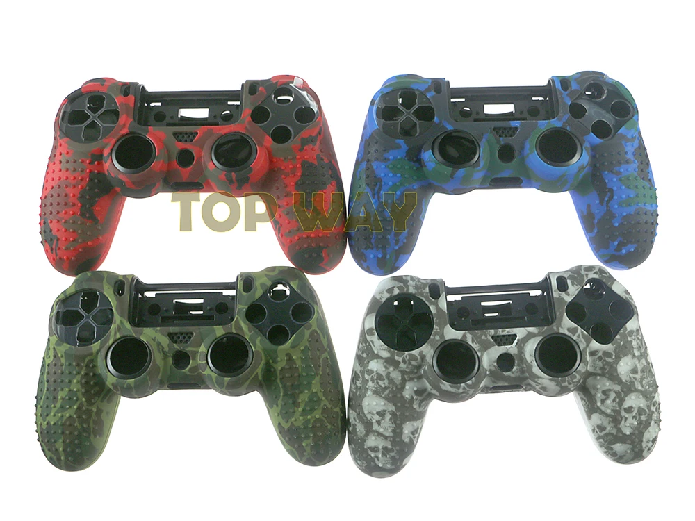 Anti-Slip Silicone Grip Case para PS4 Slim Pro Controller, Studded Skin Protective Cover, Soft, 1Pc