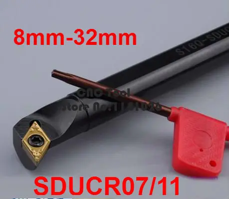 1PCS 8mm 10mm 12mm 14mm 16mm 20mm 25mm 32mm SDUCR07 SDUCR11 SDUCL07 SDUCL11 the Right/Left Hand CNC Turning Lathe tools