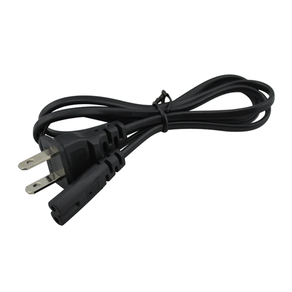 100pcs wholesale For xbox  For  PS3 2-Prong Port AC power cable cord US plug   Console Power Supply for Playstion 3