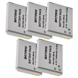 Wholesale 5-Pack NB6L NB-6LH NB-6L Digital Batteries for Canon SX520 HS SX530 SX600 SX610 SX700 SX710 IXUS 85 95 200 210 105