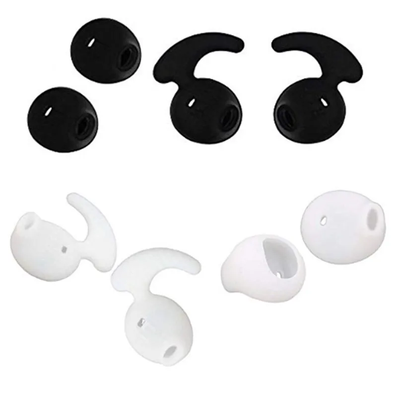4 Pairs silikonowe okładki słuchawki douszne do Samsung Galaxy S7 S6 krawędzi Stereo słuchawki Eartip ucha skrzydła haki Cap Earhook