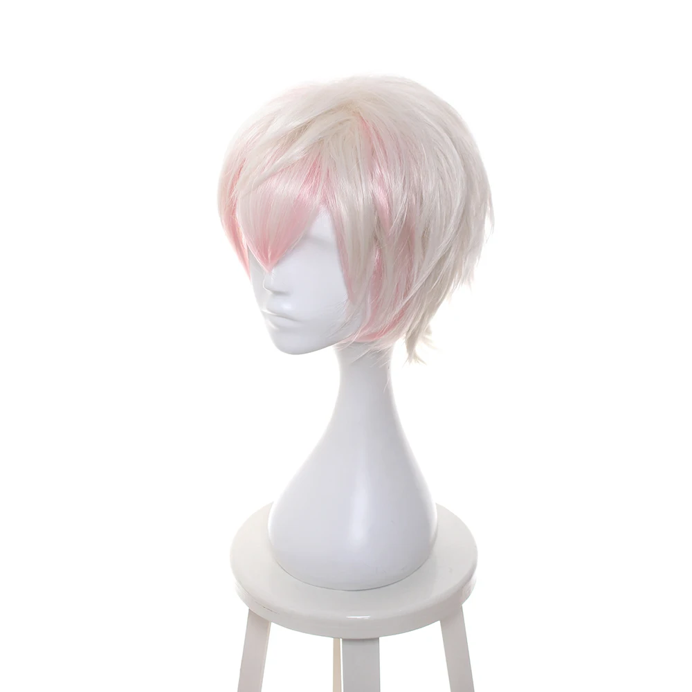 ccutoo 12" Game Mystic Messenger Searan Short Synthetic Fluffy Layered High Temperature Fiber Cosplay Wig Hair