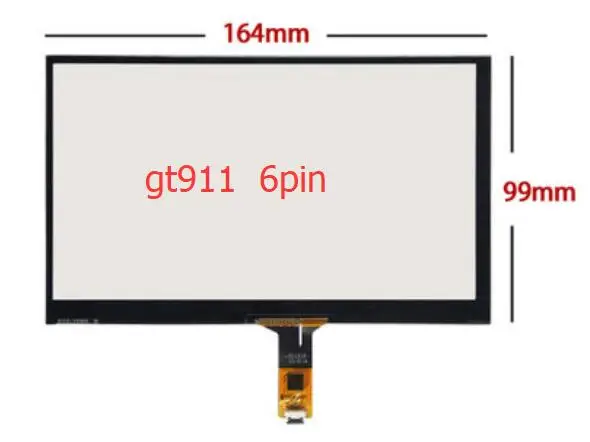 7 inch   164*99mm  165*100mm  touch screen chip GT911 6pin capacitive touch screen