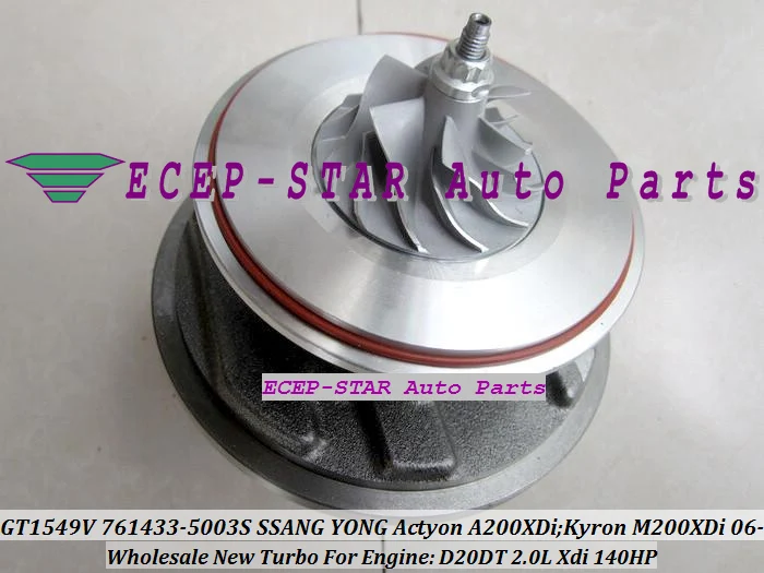 Turbo CHRA Cartridge GT1549V 761433-0003 761433 A6640900880 761433-0002 For SSANG-YONG Actyon Kyron XDi 06- D20DT D100 C100 2.0L