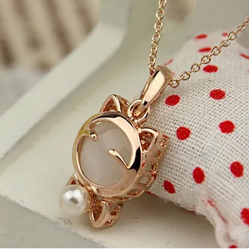 2020 Latest Fashion Super Meng Cute Lucky Cat Eyes Mr. Shi Clavicle Chain Necklace Jewelry Factory Direct