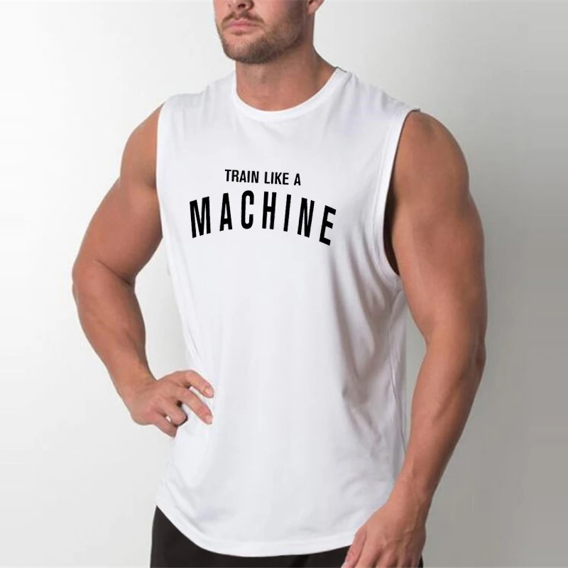 

Brand Mens Tank Tops Sexy Fitness Bodybuilding Breathable Summer Singlets Slim Fitted Men's Tees Muscle Sleeveless Shirt