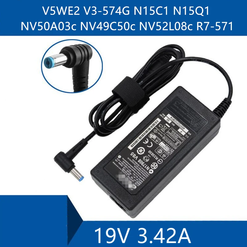 Laptop AC Adapter DC Charger Connector Port Cable For Acer V5WE2 V3-574G N15C1 N15Q1 NV50A03c NV49C50c NV52L08c R7-571