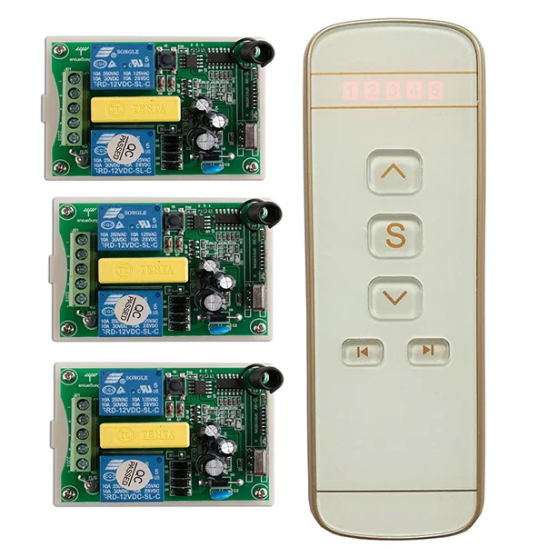 

Tubular motor garage door / projection screen / shutters AC 220 V RF Wireless Remote Control switch