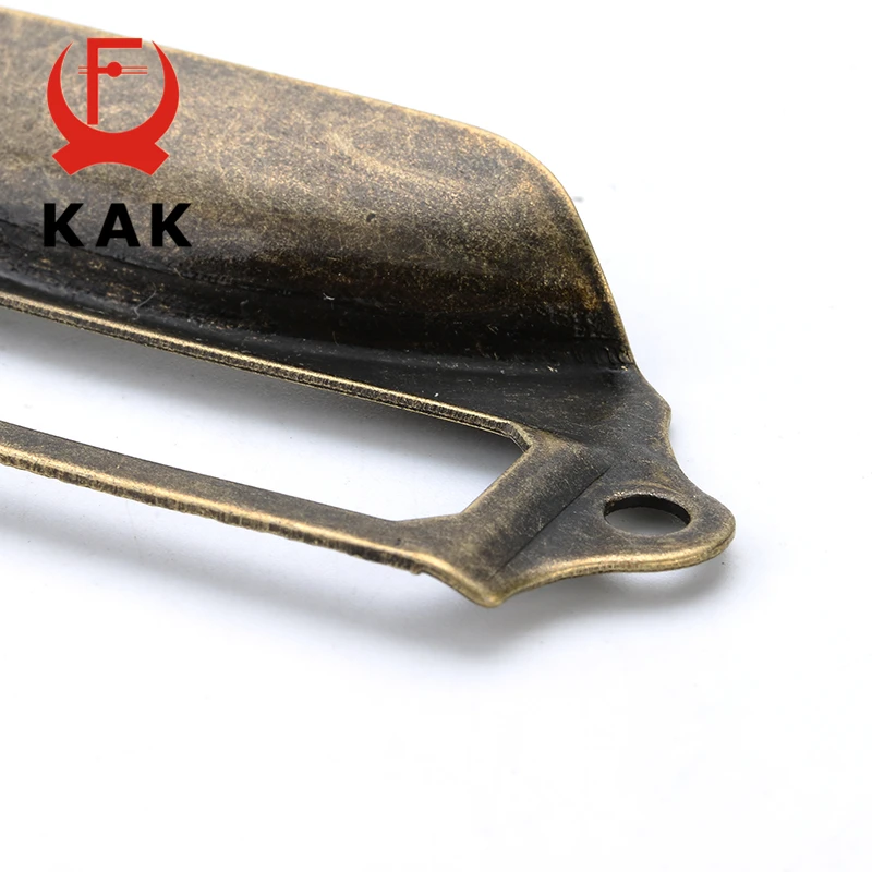 Kak Antiek Messing Metalen Label Pull Frame Handvat Bestand Bedrijf Naam Kaarthouder Voor Meubels Kast Lade Box Case Hardware