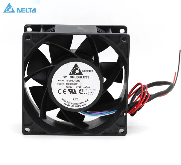 

Original for delta PFB0924DHE 9038 9238 9cm 24V 1.74A Server Inverter Cooling fan P/N:3620927311