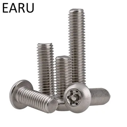 

304 stainless steel anti-theft screws Bolt round Pan plum Six-Lobe Security Head with needle core M6*10/12/14/16/18/20/25-50mm F