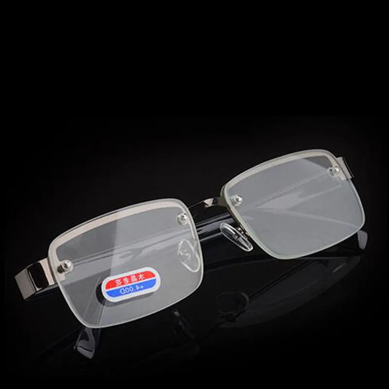 Rimless classic style glass lenses Reading Glasses Plain mirror Men women Unisex Eyewear 0 1.0 1.5 2.0 2.5 3.0 3.5 4.0 image 6