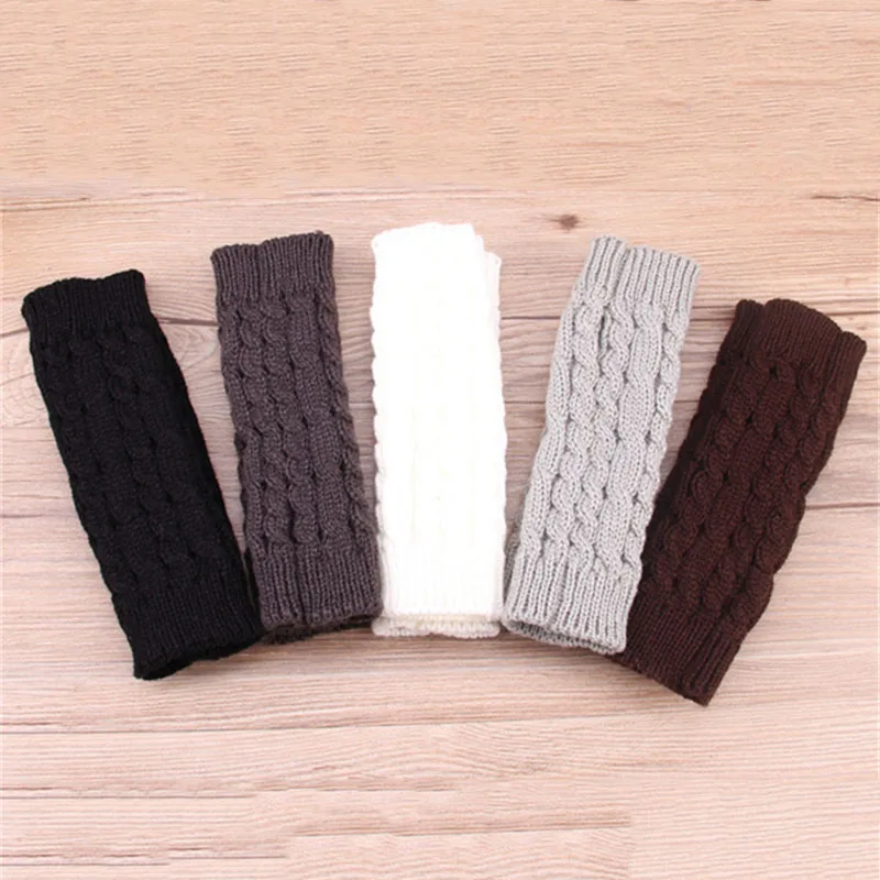 Winter New Warmer Women Gloves Stylish Hand Gloves Girl Arm Crochet Knitting Twist Pattern Diamond Mitten Warm Fingerless Gloves