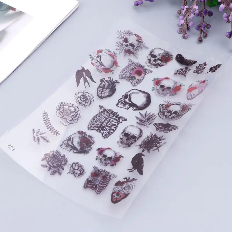 UV Resin Crafts Materials Filler Sticker Floral Colorful Translucent Crystal Animal Landscape DIY Jewelry Making Tools Decor