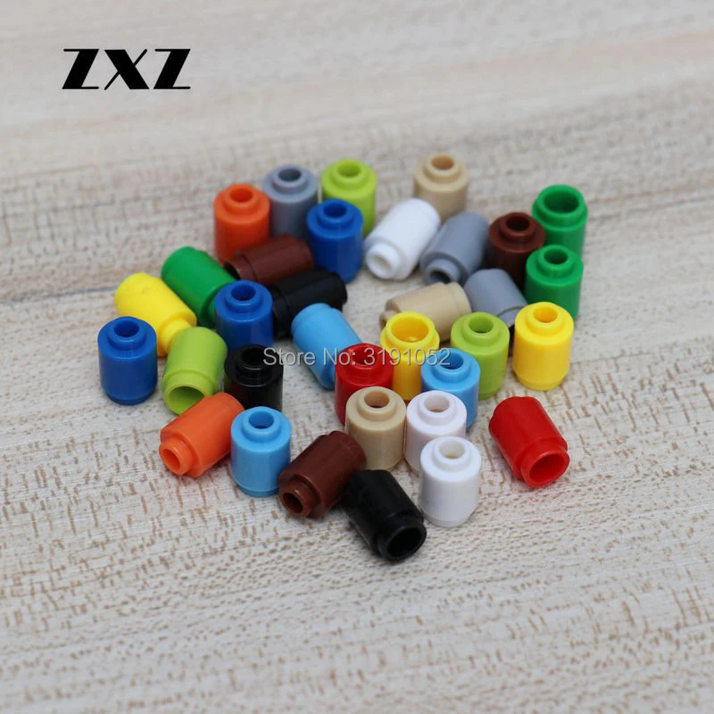 1000pcs Cylinder 1 x 1 Plastic Building Blocks Small Particles Brick Round 1 x 1 Open Stud 3062 Block 1 x 1 Bulk