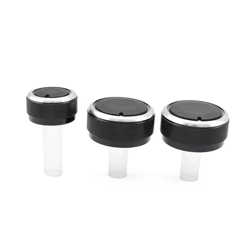 3pcs/set Air Conditioning Knob Aluminum Alloy AC Knob Heat Control Button For VW Passat B5 GOLF 4 Bora Accessories